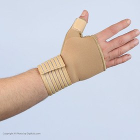 تصویر مچ کف بند شست دار نئوپرن کرم آدور سایز اسمال Cream small neoprene thumb strap wrist