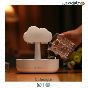 تصویر چراغ خواب اسپیکرد‌ار بارانی ابری Bluetooth speaker rain cloud humidifier Bluetooth speaker rain cloud humidifier