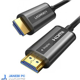 تصویر کابل 15 متری HDMI یوگرین 50215 UGREEN 50215 15m HDMI to HDMI Fiber Optical Cable