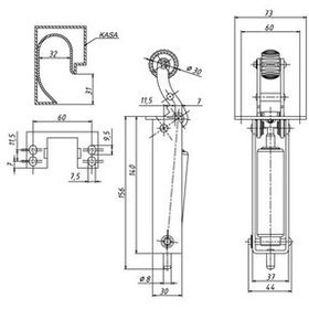 تصویر دیکتاتور درب آسانسور جان لیفت Elevator door dictator canLift