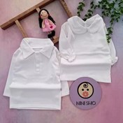 تصویر لباس نوزادی بلوز سفید دخترانه و پسرانه 
