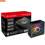 تصویر منبع تغذیه (پاور) کامپیوتر ترمالتیک مدلSmart Pro RGB 600W Thermaltake Smart Pro RGB 600W Computer Power Supply