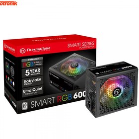 تصویر منبع تغذیه (پاور) کامپیوتر ترمالتیک مدلSmart Pro RGB 600W Thermaltake Smart Pro RGB 600W Computer Power Supply