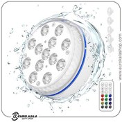 تصویر چراغ زیرآبی LED کنترل دار ضد آب 