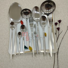 تصویر سرویس قاشق و چنگال یونیک ۱۳۲ پارچه مناسب ۳۰ نفر 