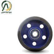 تصویر چرخ پاترولی سنگین قطر ۲۵۰ میلی متر روکش لاستیکی 