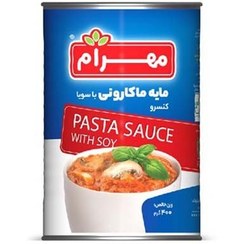 تصویر کنسرو مایه ماکارونی با سویا 380 گ مهرام 
