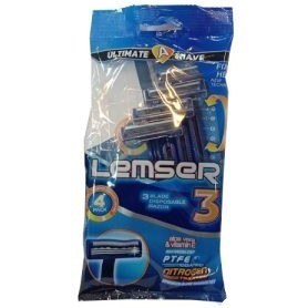 تصویر تیغ اصلاح 3 لبه صابوندار لمسر 3 Blade Soapy Razor Lemser