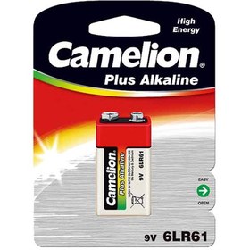 تصویر باتری کتابی کملیون مدل Plus Alkaline 6LR61 Camelion Plus Alkaline 6LR61 Battery