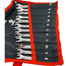 تصویر ست آچار یکسر رینگ و تخت رونیکس مدل RH-2158 ۱۲ عددی 