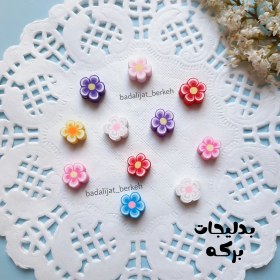 تصویر مهره فیمو طرح گل ( 10 عددی ) 