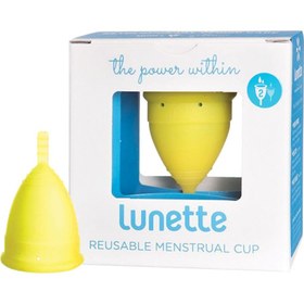 تصویر کاپ قاعدگی لونت سایز 2 - زرد ا Lunette Menstrual Cup Size 2 Yellow Lunette Menstrual Cup Size 2 Yellow