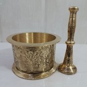 تصویر هاونگ برنجی بزرگ (هاون) سایز 4 