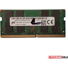 تصویر رم لپ تاپ DDR4 تک کاناله 2400 مگاهرتز میکرون مدل PC4 ظرفیت 16 گیگابایت 