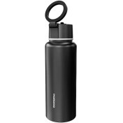 تصویر بطری آب استیل به همراه هولدر مگسیف پرودو (PD-LFST134)Porodo Lifestyle Magnetic Mount Water Bottle 