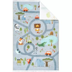 تصویر فرش کودک طرح جاده جنگلی کد F10A7101291 