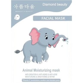 تصویر ماسک ورقه ای فیل دیاموند بیوتی Diamond Beauty Elephant facial mask 