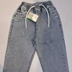 تصویر شلوار لی جین گرم بالا پاچه گت دار سایز ۶۰ تا ۱۰۰ آبی 