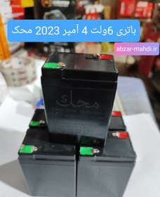 تصویر باتری خشک 6 ولت 4 آمپر محک مدل2023.03 محک