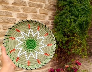 تصویر دیوارکوب حصیری 