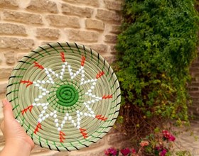 تصویر دیوارکوب حصیری 