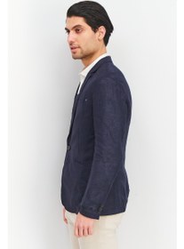 تصویر کت Jacket بلیزر مردانه با فیت معمولی، آبی تیره برند selected Men Regular Fit Solid Blazer Jacket, Navy Blue