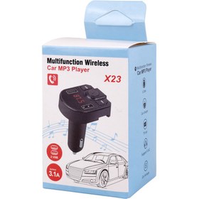 تصویر شارژر فندکی + FM Player بلوتوثی X23 X23 3.1A Car Mp3 Player FM Transmitter