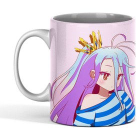 تصویر ماگ سرامیکی طرح انیمه نه بازی نه زندگی کد 05 - ساده No Game No Life mug code 05