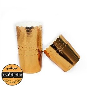 تصویر کپسول کاپ کیک طلایی 