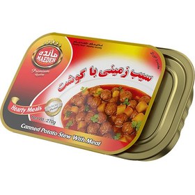 تصویر کنسرو سیب زمینی با گوشت 270 گرم مائده بسته 8 عددی 