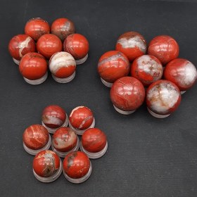 تصویر گوی سنگ جاسپر سرخ 