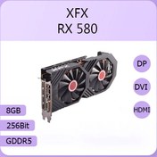 تصویر کارت گرافیک گیمینگ XFX مدل RX580 8GB استوک 