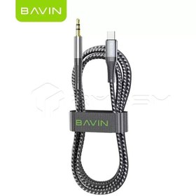 تصویر کابل AUX Type-C باوین مدلAux32 Bavin Aux32 Type-C AUX cable