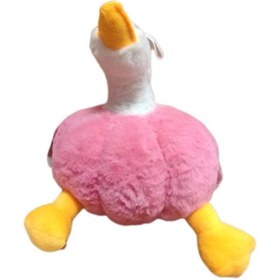 تصویر عروسک غاز کدویی صورتی Pink Pumpkin Goose Plush Doll