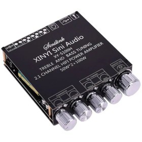 تصویر ماژول آمپلی فایر بلوتوثی XY-S100H ظرفیت ۲x۵۰ وات و ساب ۱۰۰ وات 