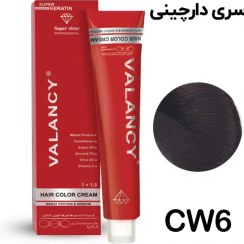 تصویر رنگ مو والانسی سری دارچینی مدل بلوند دارچینی تیره شماره CW6 رنگ مو والانسی