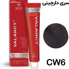 تصویر رنگ مو والانسی سری دارچینی مدل بلوند دارچینی تیره شماره CW6 رنگ مو والانسی