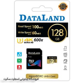 تصویر کارت حافظه 128 گیگابایت سازگار دوربین DataLand 