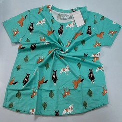 تصویر تیشرت نخ پنبه زنانه اچ اند ام قواره دار اصلی بنگلادشی T-shirt H&M