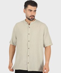 تصویر پیراهن لش مردانه یقه دیپلمات راه راه 2648 