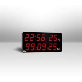 تصویر ساعت و تقویم دیجیتال دیواری مدل CDT25 