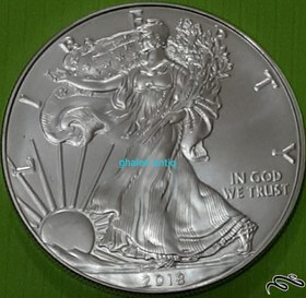 تصویر سکه یک دلار سیلوررایگل نقره خالص ۳۱ گرم سوپر بانکی 