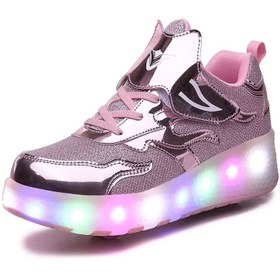 تصویر Kids Roller Skate Shoes With LED Light 