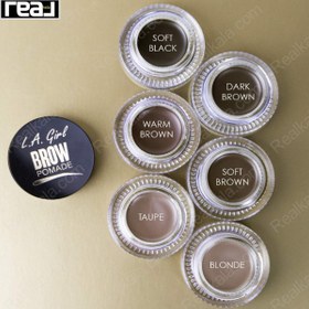 تصویر پماد ابروی ال ای گرل رنگ SOFT BROWN وزن 3 گرم L.A. Girl Brow Pomade