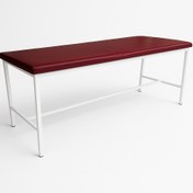 تصویر تخت معاینه پایه ثابت examination bed with fixed leg