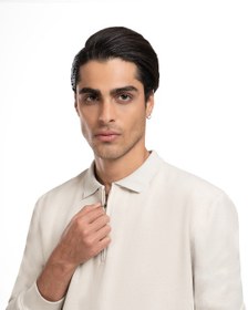 تصویر پلیور مردانه نیم زیپ کد 300/67 mk-collection | MK-31627-CREAM