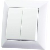 تصویر کلید دو پل ایران الکتریک مدل الیزه اقتصادی سفید 