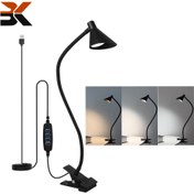 تصویر چراغ مطالعه گیره ای Qooltek با نور محافظت از چشم 