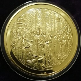 تصویر سکه ارزشمند و کمیاب تاجگذاری شاه و فرح 