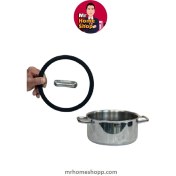 تصویر قابلمه استیل عرشیا مدل 3170 سایز ۲۴ سانت کف لیزری 